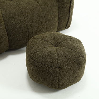 Soft Bean Bag Chair – Gray High-Resilience Foam