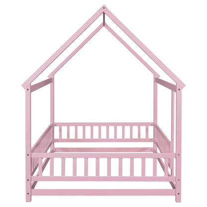 Full Floor Bed Pink