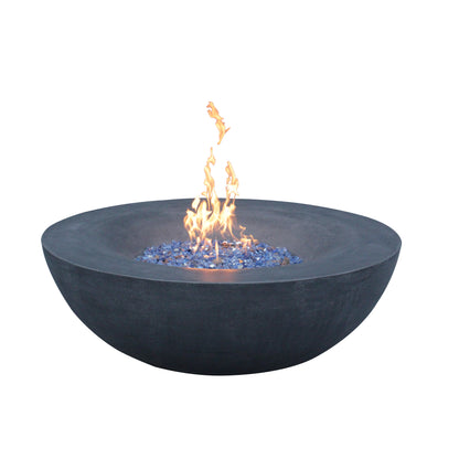 42-Inch Concrete Fire Pit Dark Gray