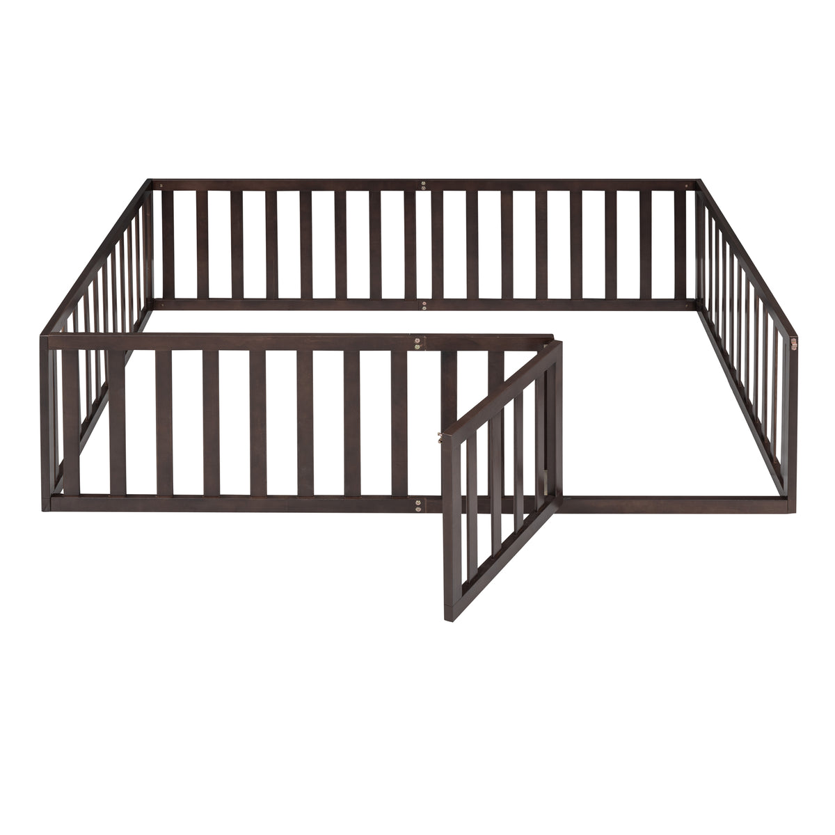 Full Wood Daybed with Fence Walnut
