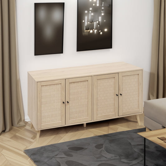 4-Door Accent Sideboard with Adjustable Shelves