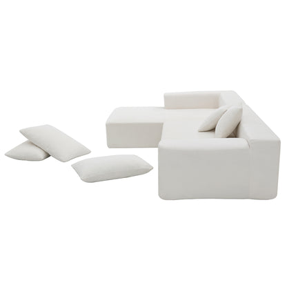 Modular Sectional Sofa – White Linen