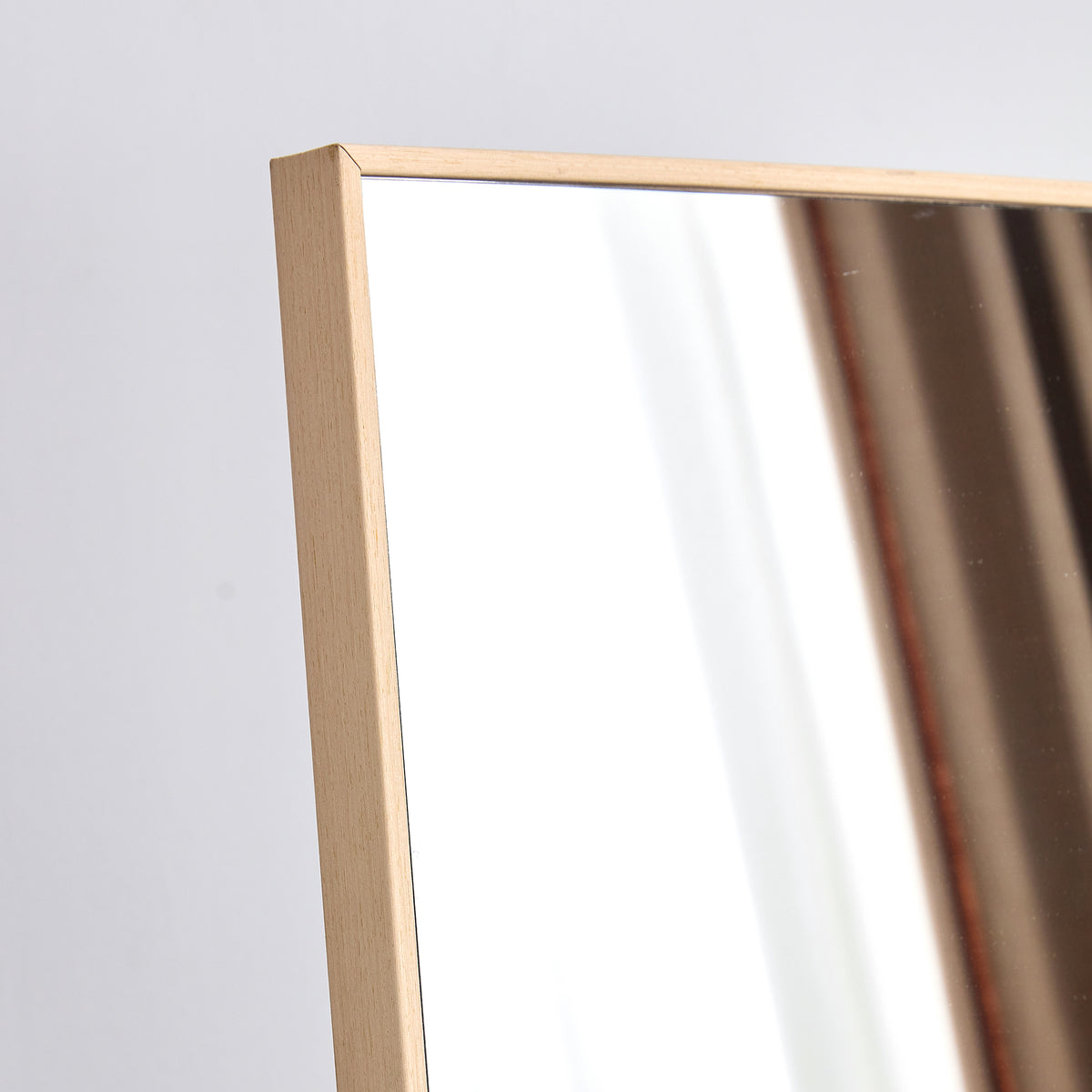 Solid Oak Vanity Mirror Set (3 pcs)