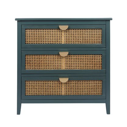 Rattan Storage Cabinet 3-Drawer