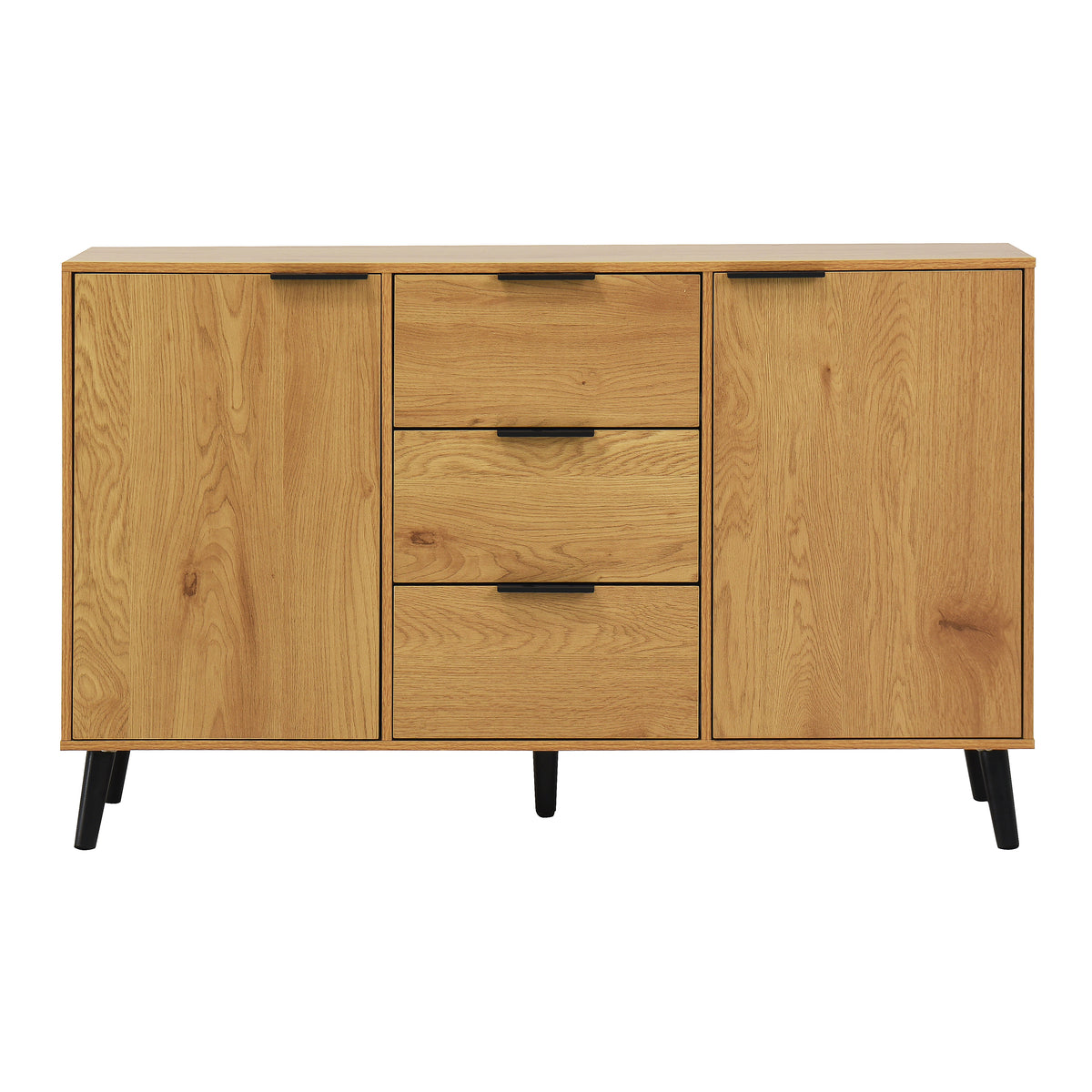 Side Panel Buffet Cabinet with Storage and Double Doors