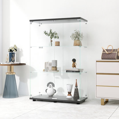 Triple Glass Display Cabinet White
