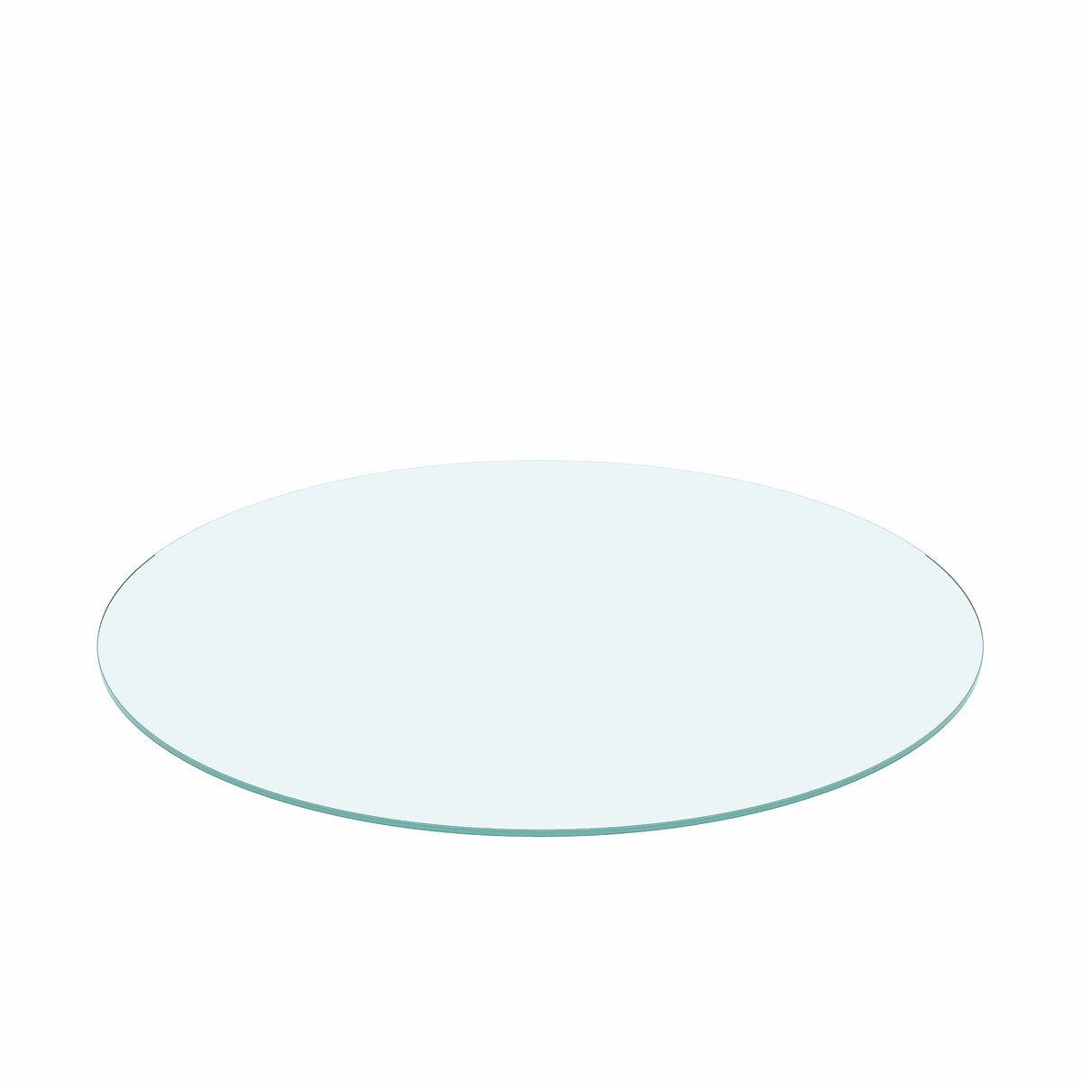 Round Tempered Glass Coffee Table – Chrome Edge
