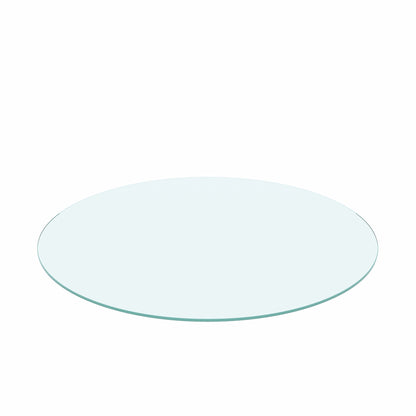Round Tempered Glass Coffee Table – Chrome Edge