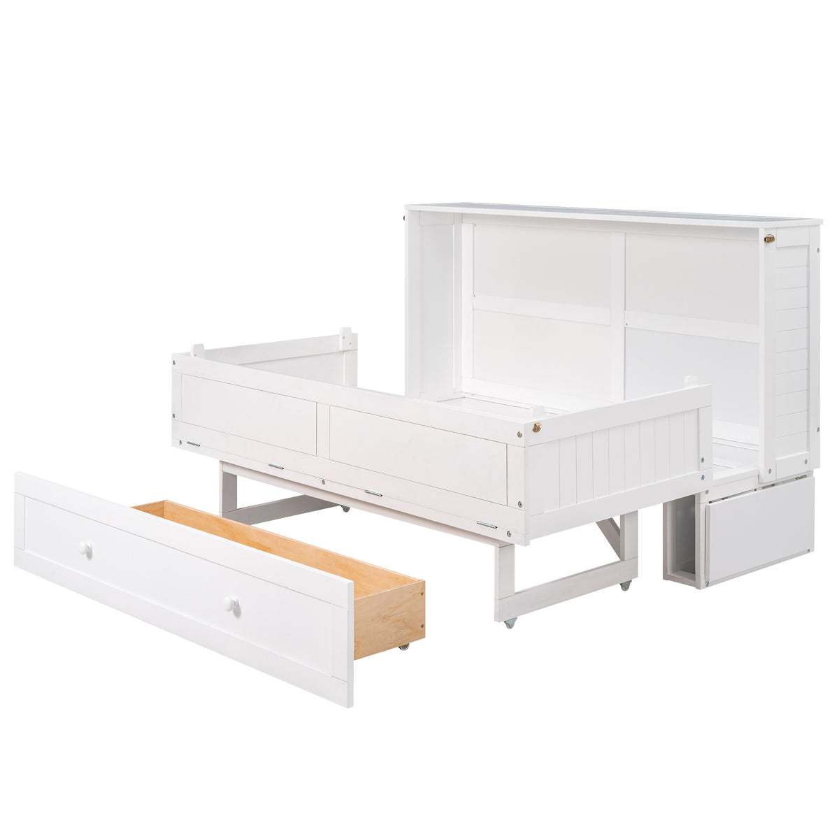 Queen Murphy Bed White