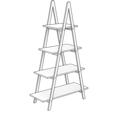 Oxford Bamboo Ladder Bookshelf
