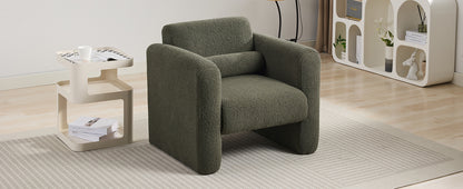 Sheepskin Armchair in Seaweed Green