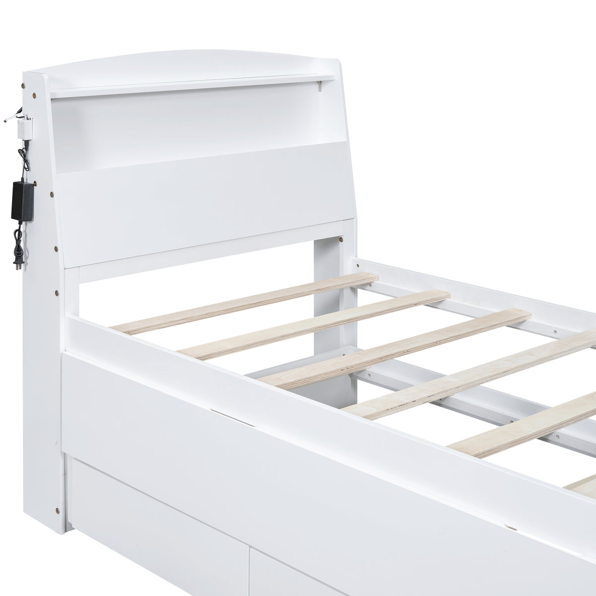 Twin Platform Bed White