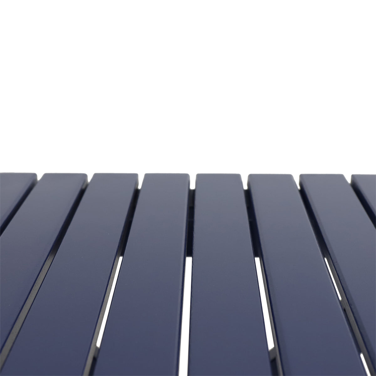 Outdoor Folding Dining Table Navy Blue Finish