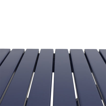 Outdoor Folding Dining Table Navy Blue Finish