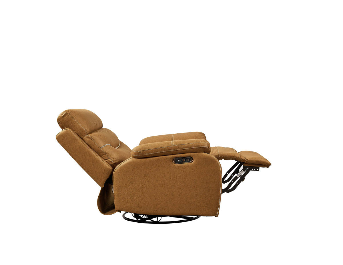 Dual-Motor Power Recliner – Coffee Brown