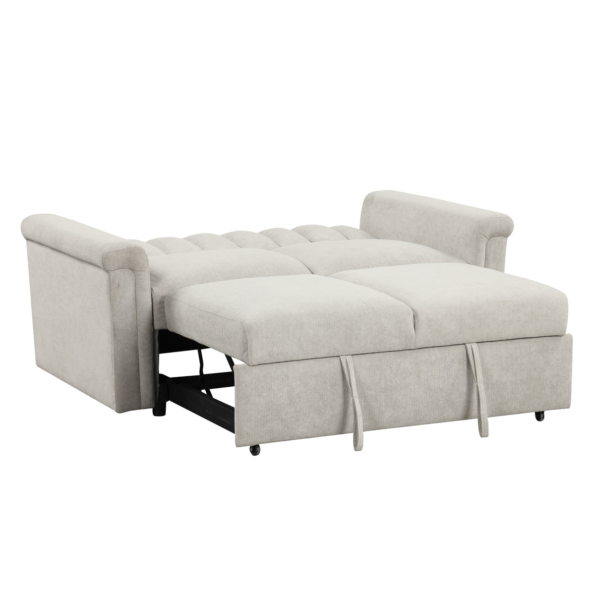 U-Style Convertible Loveseat Sofa Bed – Modern Sleeper with Storage
