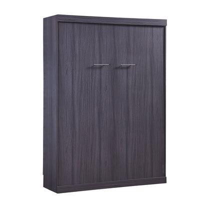 Full Murphy Bed with Wardrobe Gray