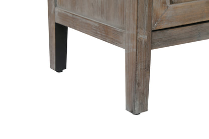 Wooden 4-Door Sideboard Brown Finish