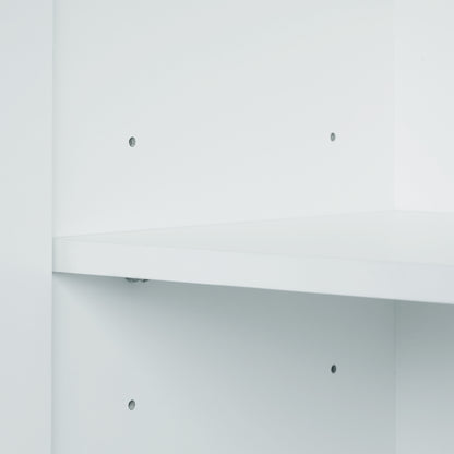 4-Door Bathroom Storage Cabinet White Finish