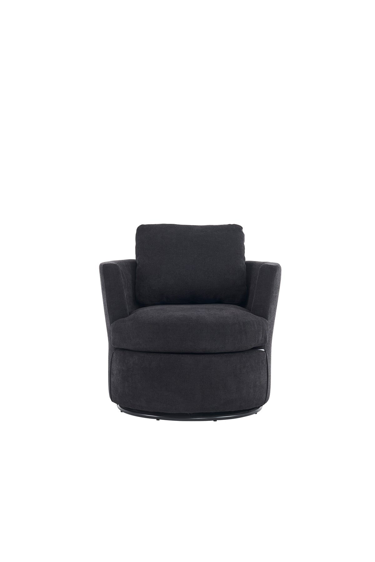 Rotating Club Chair Black