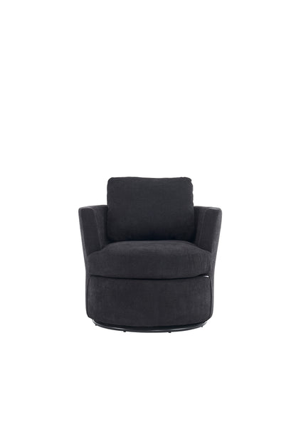 Rotating Club Chair Black