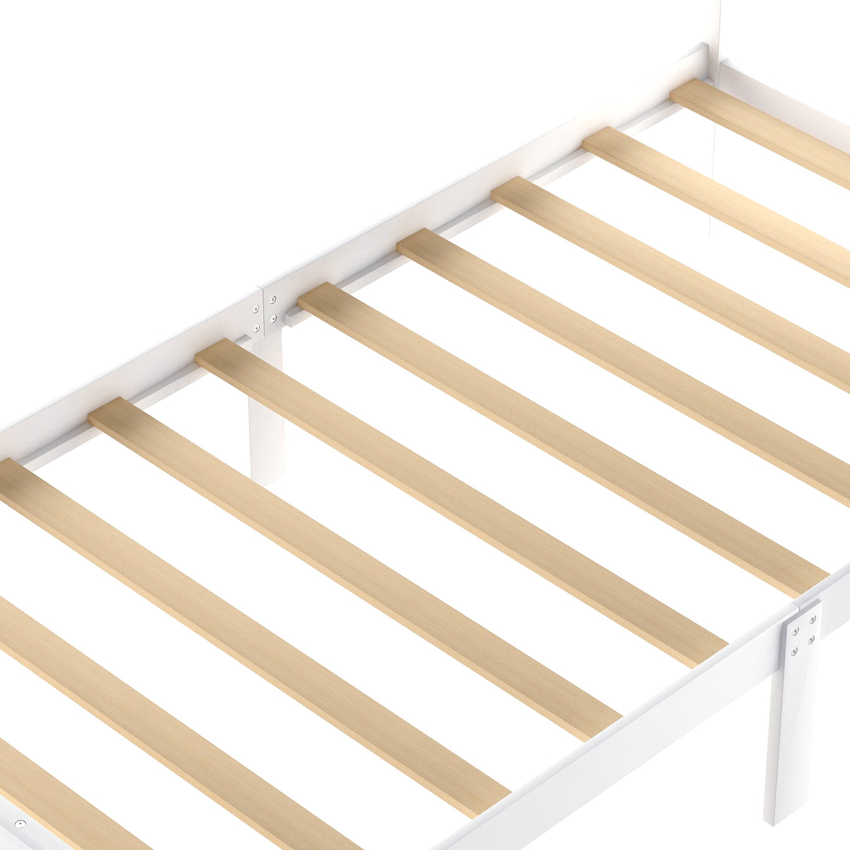 Twin Platform Bed White