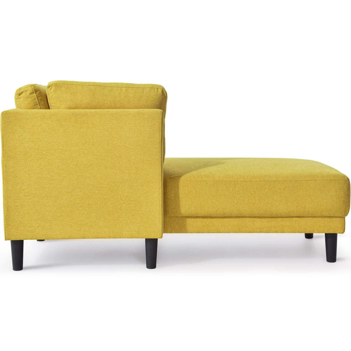 Mid-Century Fabric Chaise Lounge Beige