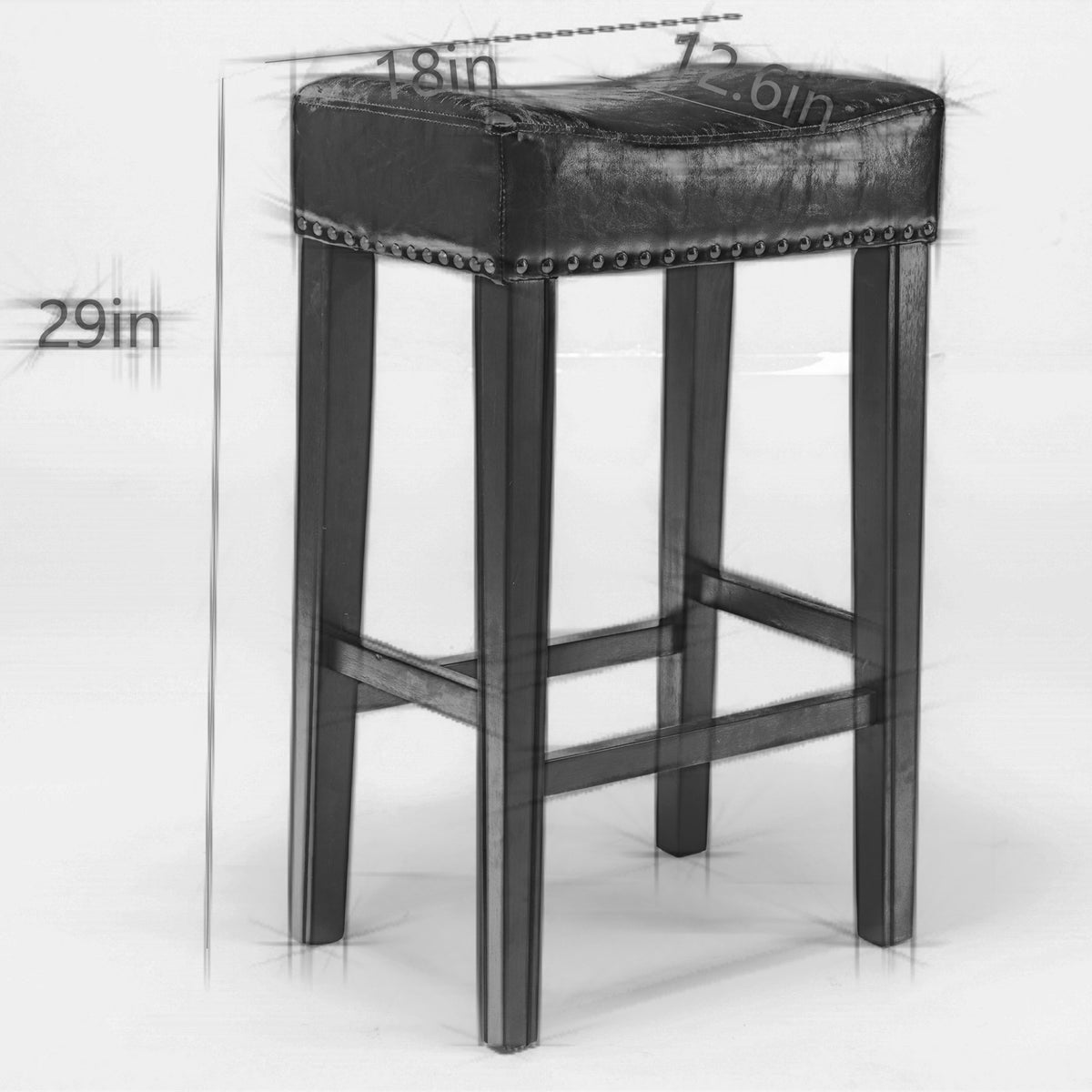 Farmhouse Island Bar Stools Gray