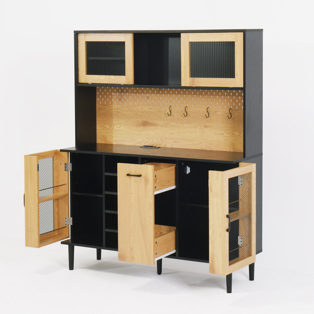 Buffet Storage Cabinet with Wine Rack