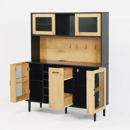 Buffet Storage Cabinet with Wine Rack