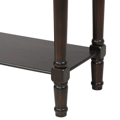 Console Table with Drawers Espresso