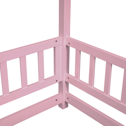 Full Floor Bed Pink