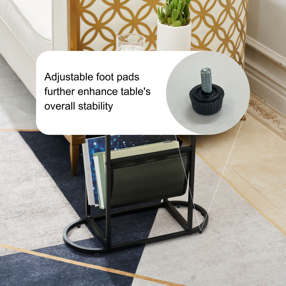 Acacia Wood Side Table Set (2 pcs)