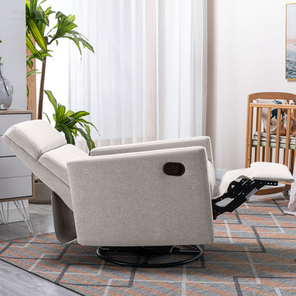 Upholstered Rocker Chair Tan