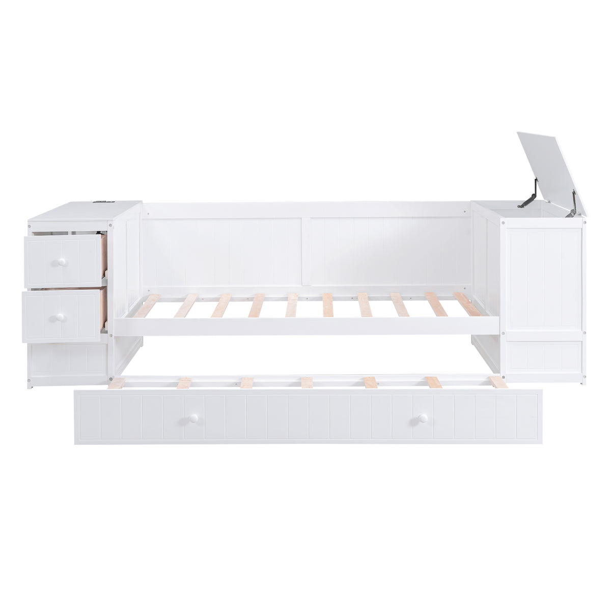 Twin Daybed with Storage White