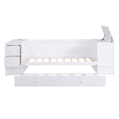 Twin Daybed with Storage White