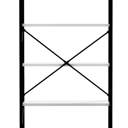 White 5-Tier Open Display Bookshelf