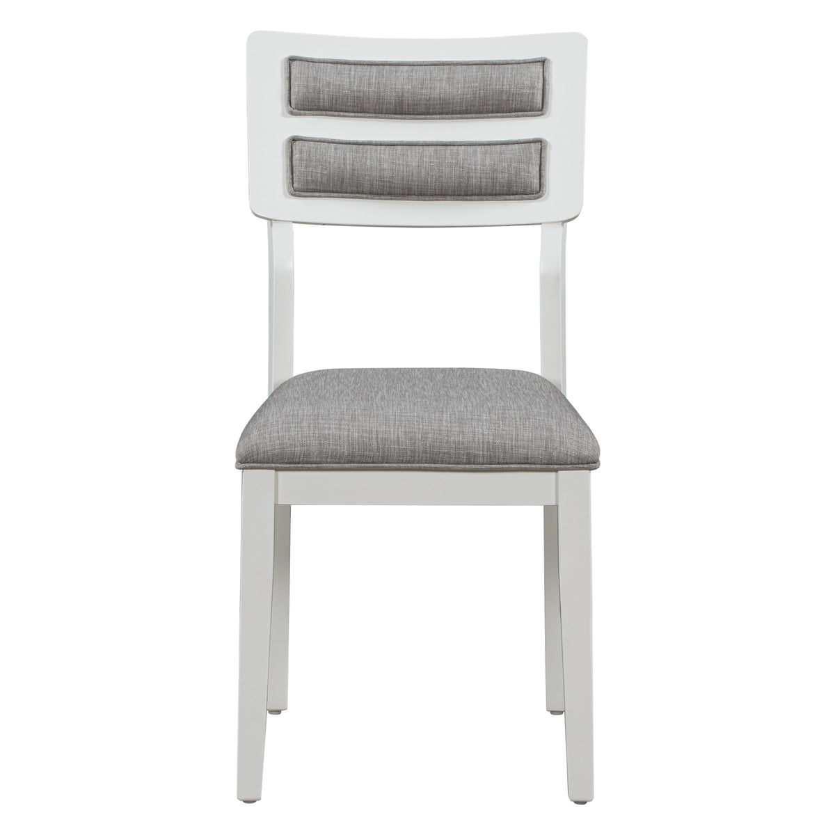 6-Piece Dining Set with Bench White and Gray