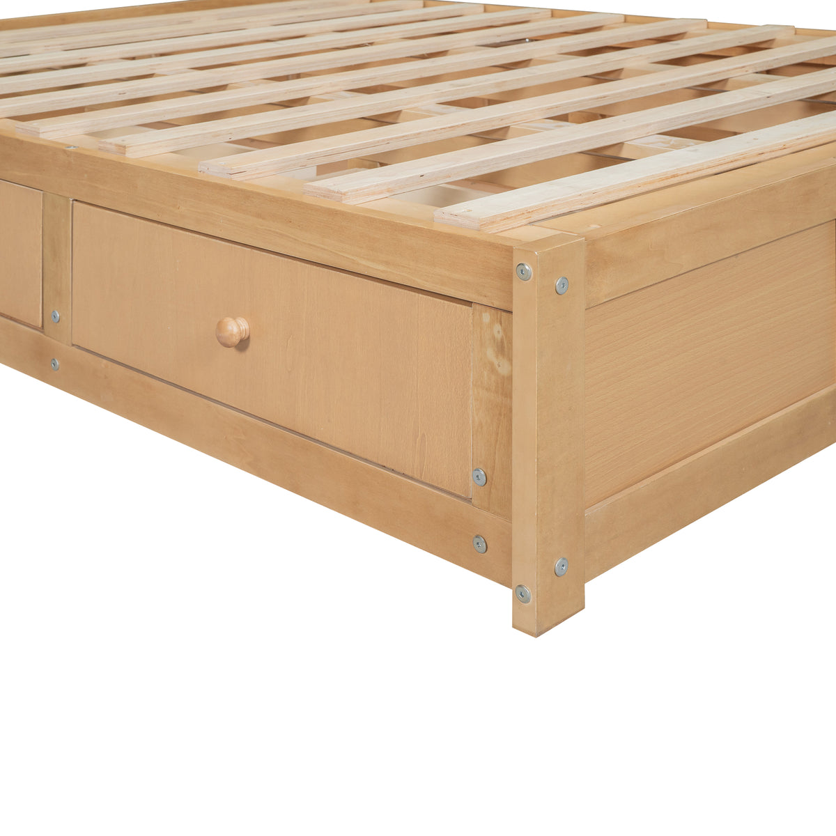 Full Wood Platform Bed