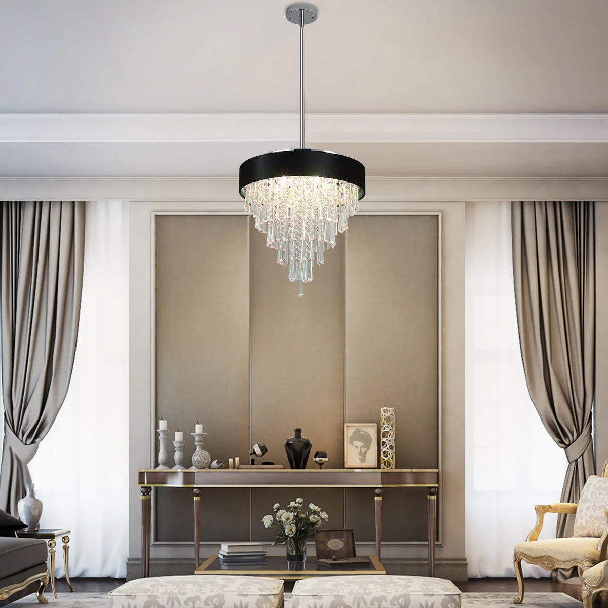 Crystal Round Chandelier