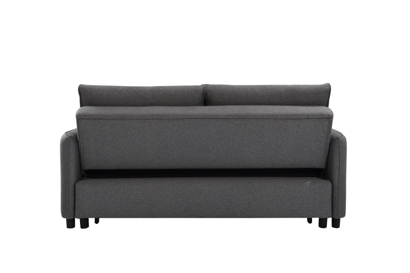 3-in-1 Sleeper Sofa Bed with Pullout Gray