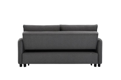 3-in-1 Sleeper Sofa Bed with Pullout Gray