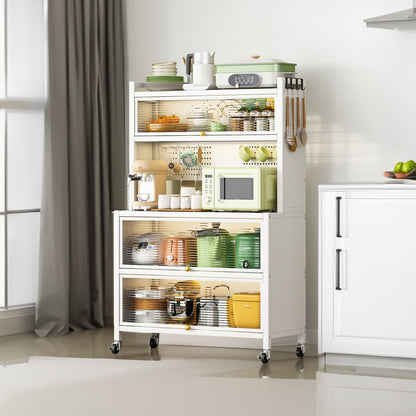 Metal Storage Shelving Unit Black
