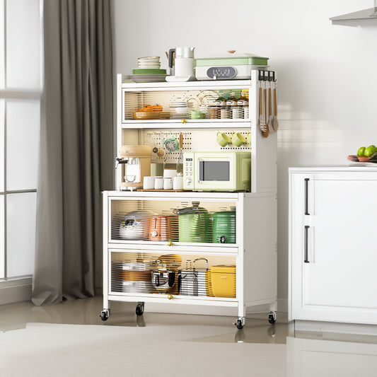Metal Storage Shelving Unit Black