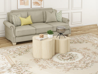 Black 2-Piece Cloud Coffee Table Set – Modern Nesting Tables
