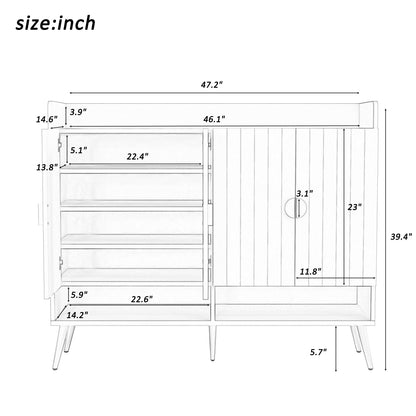 U-Can 11-Layer Wooden Shoe Cabinet with Adjustable Shelves