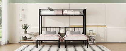 Triple Bunk Bed Black