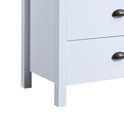 Safari 6-Drawer Dresser White