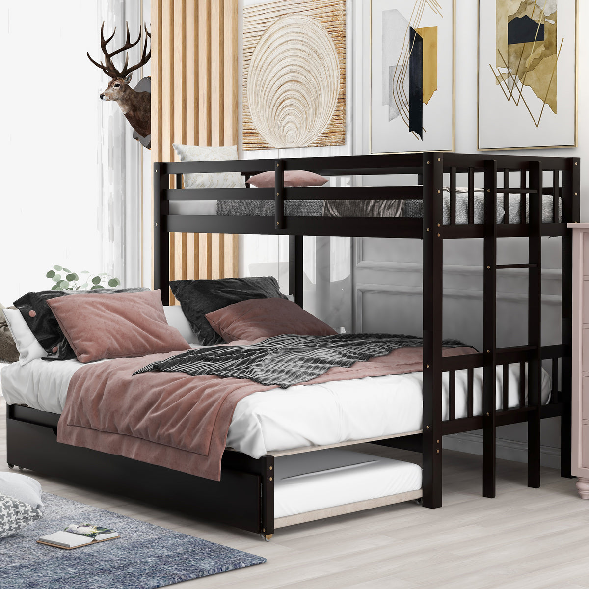 Pull-Out Bunk Bed Espresso