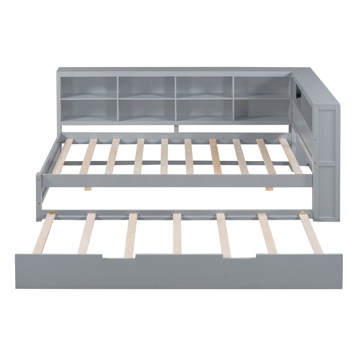 Wooden Twin Daybed Gray